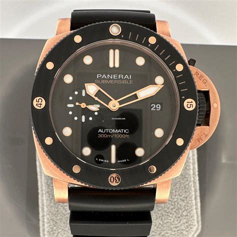 panerai submersible quarantaquattro goldtech oro carbo|HANDS.